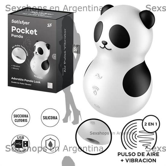 Pocket Panda Succionador y vibrador con carga USB